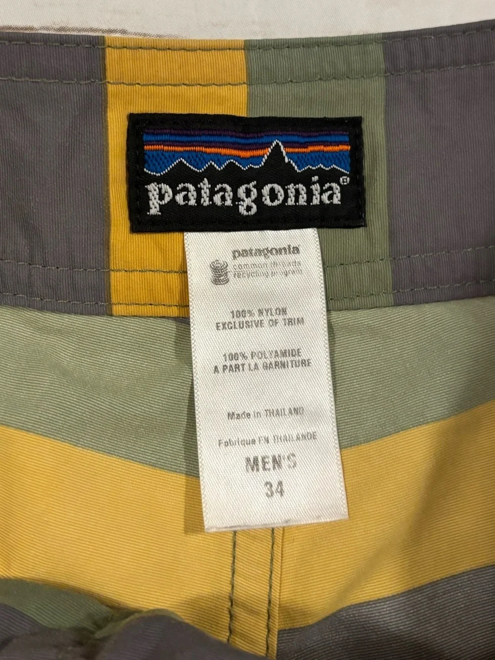 Patagonia® Worn Wear M's Wavefarer® Board Shorts Yucca Size 34